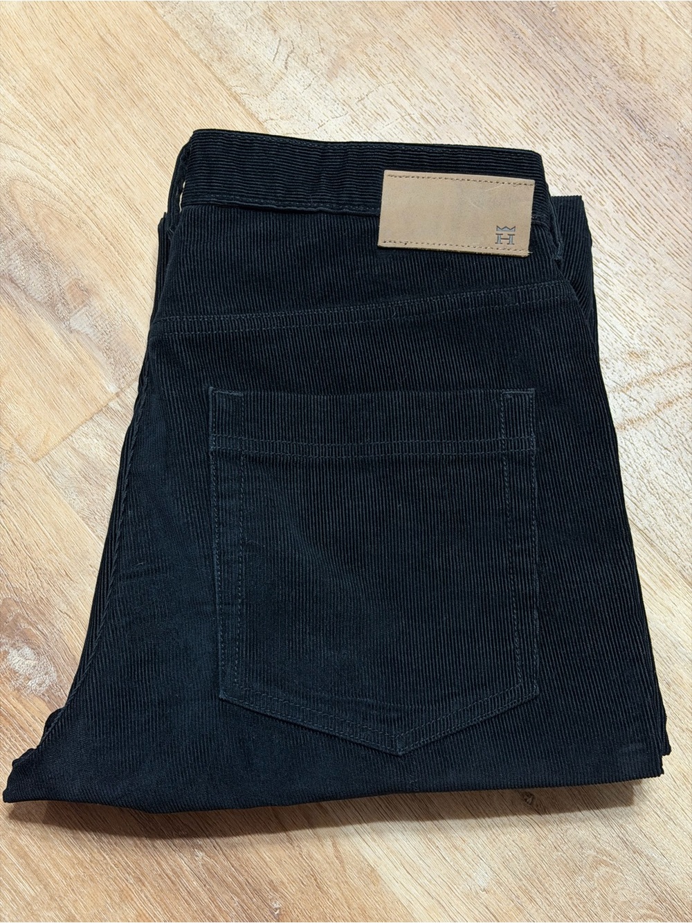 Haggar Corduroy Pants Men’s Charcoal Black Straight Leg Size 32*30